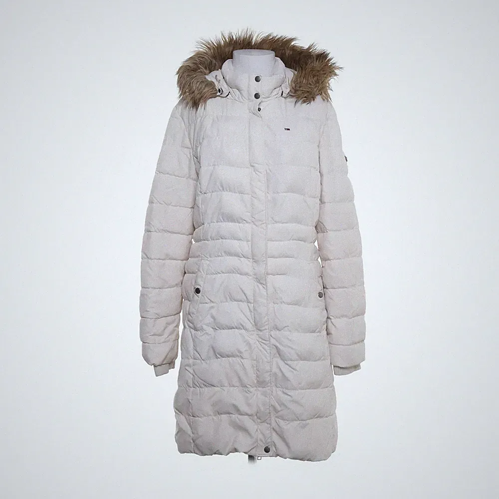 Leder Daunenmantel