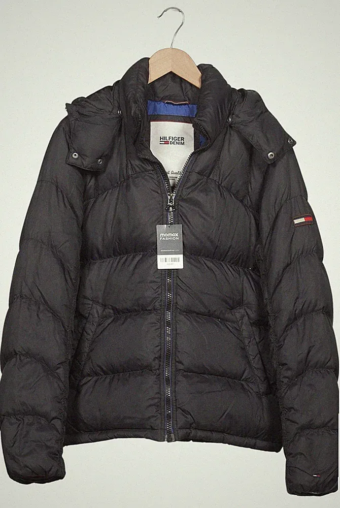 HILFIGER DENIM Jacke Damen Anorak Jacket Kurzmantel Gr. L Daunen Led... #nrljc85