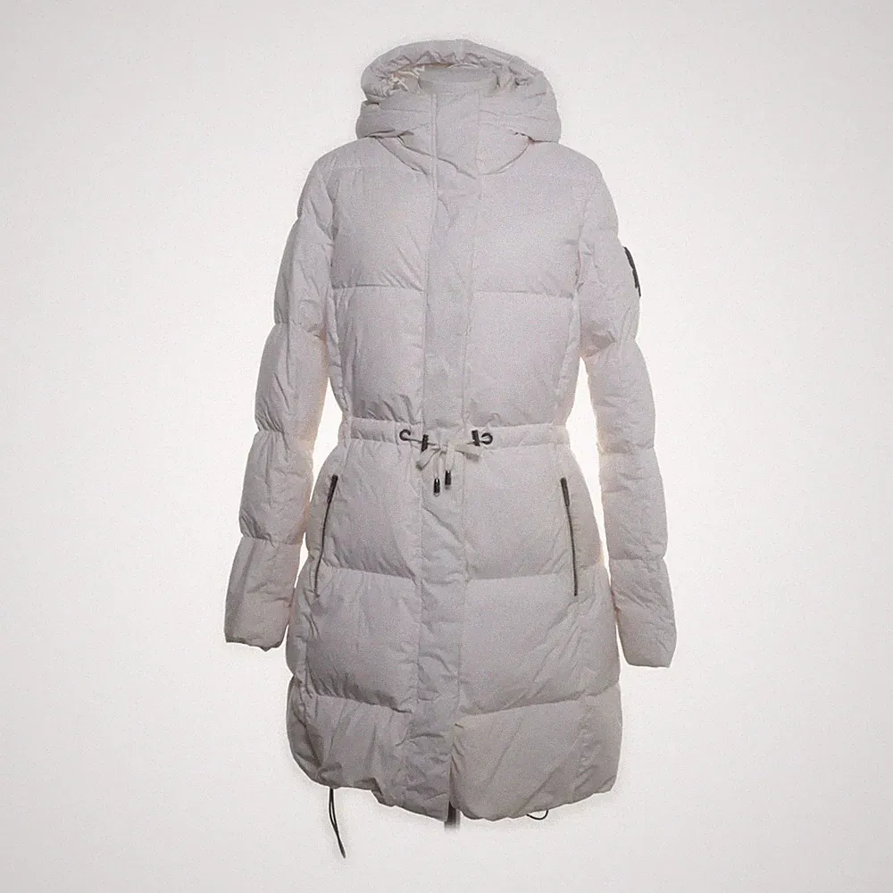 Áhkká, Daunenmantel, Damen, Größe: 36, Weiß, Daune/Polyester, Einfarbig #nge