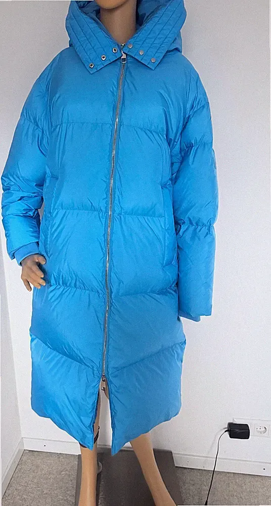 Hugo Boss Winter Daunenmantel mit Kapuze Wasserabweisend Premium Daune Gr. 38