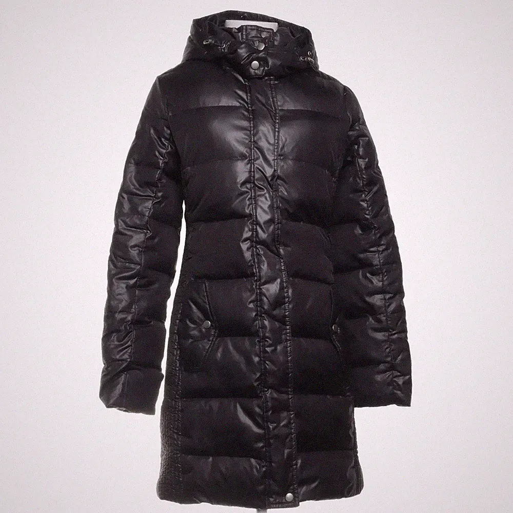 Incity, Daunenmantel, Damen, Größe: 42, Schwarz, Daune/Leder/Polyester #N9U