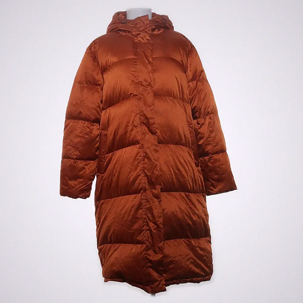 Indiska, Daunenmantel, Damen, Größe: L, Orange, Daune/Feder/Polyester #tXG