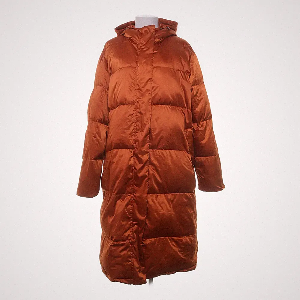 Indiska, Daunenmantel, Damen, Größe: L, Orange, Daune/Feder/Polyester #wzZ