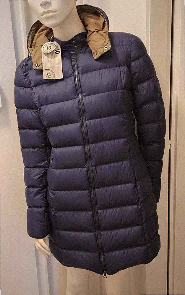 IQ+ berlin Daunenparka Kapuze Daunenmantel NEU 38 Daunenjacke Mantel Steppmantel