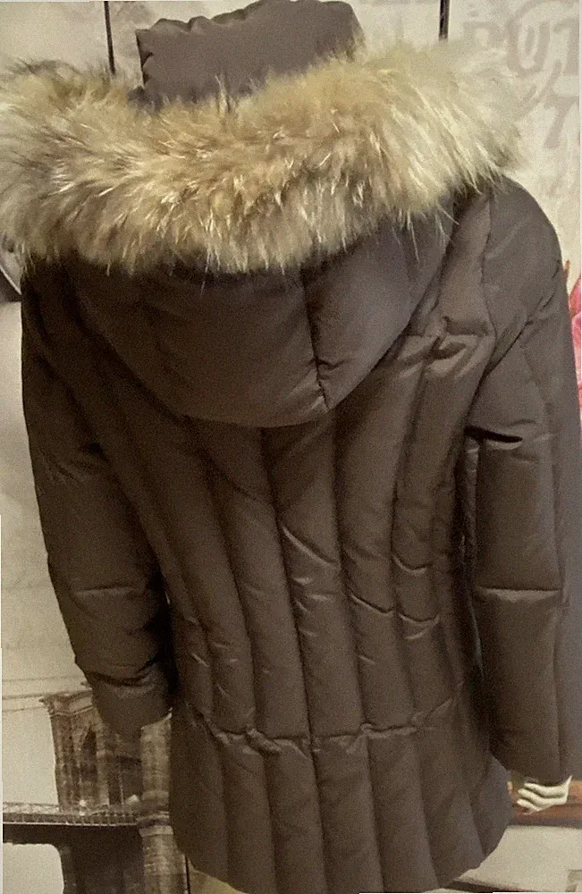 Ital. Träumchen Daunenmantel Echter Pelz 34 36 KILKENNY F.LLI Campagnolo