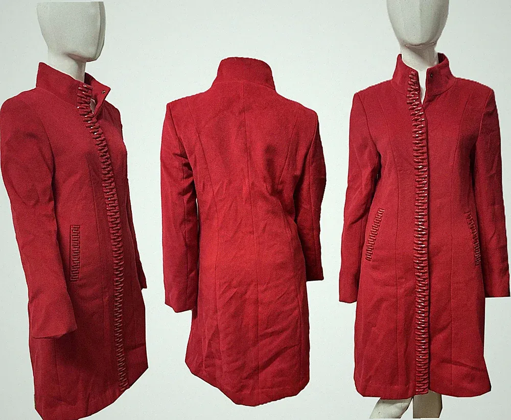 Italienischer Damen-Wasserfallmantel mit Gürtel Oversize Staubtuch Drapiert Damen-Trenchcoats