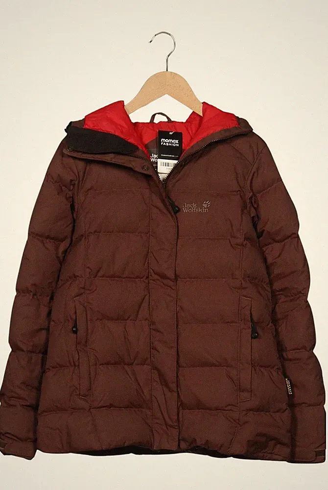 Jack Wolfskin Jacke Damen Anorak Jacket Kurzmantel Gr. S Daunen Braun #3r3maf3