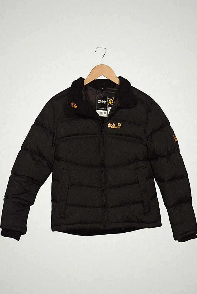 Jack Wolfskin Jacke Damen Anorak Jacket Kurzmantel Gr. S Daunen Schwarz #900sxvj