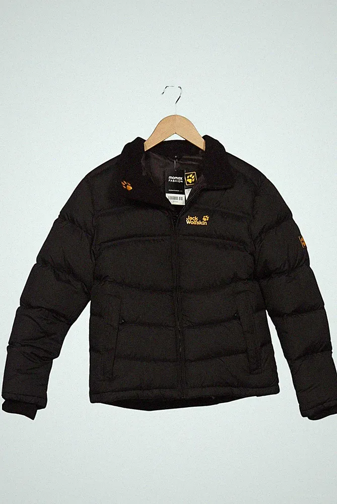 Jack Wolfskin Jacke Damen Anorak Jacket Kurzmantel Gr. S Daunen Schwarz #900sxvj