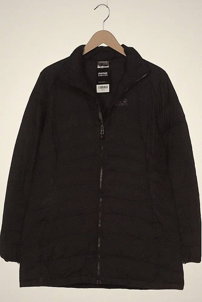 Jack Wolfskin Mantel Damen Jacke Parka Gr. EU 42 Daunen Schwarz #e03ji77
