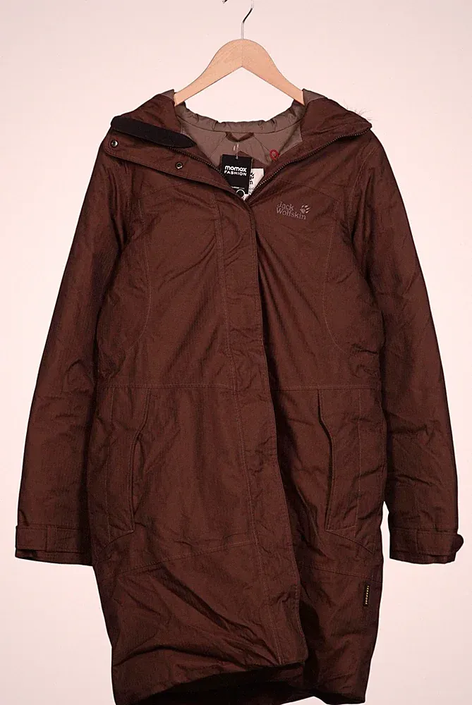 Jack Wolfskin Mantel Damen Jacke Parka Gr. L Daunen Braun #yuxnd45