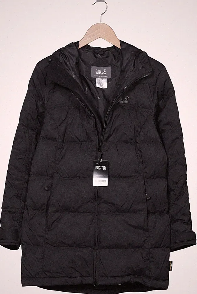 Jack Wolfskin Mantel Damen Jacke Parka Gr. S Daunen Schwarz #xbasgt8