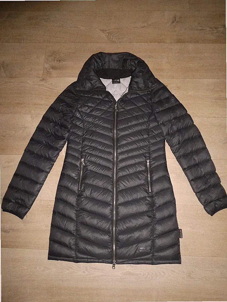 JACK WOLFSKIN STORMLOCK MICROGUARD leichter Daunen Stepp-Mantel Gr.36-38 /S TOP