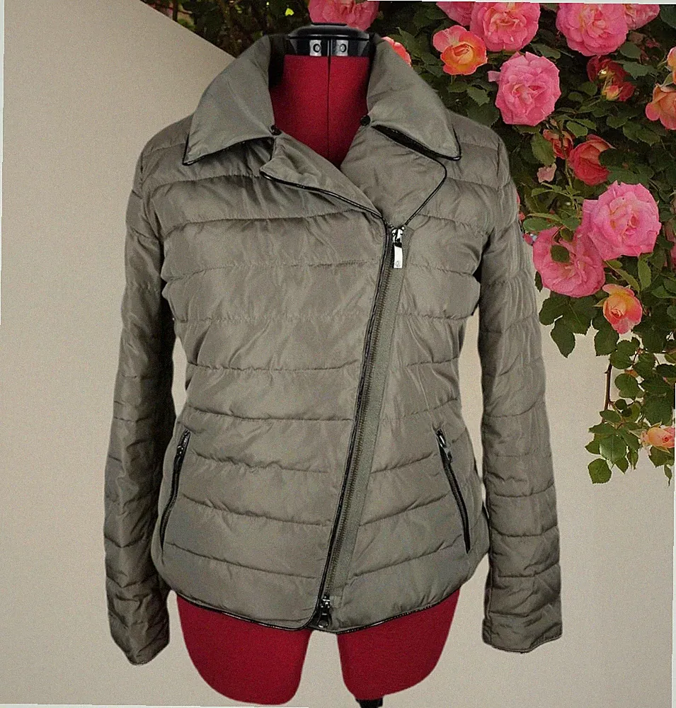 Jacke A.J. Armani 42 /It48/US14 Steppjacke Übergangsjacke Winterjacke Beige wNeu