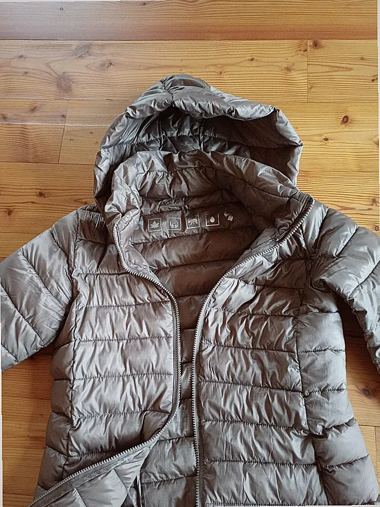 Jacke Canadian Classics leicht Daune Steppmantel Übergang Kapuze abnehm Gr S
