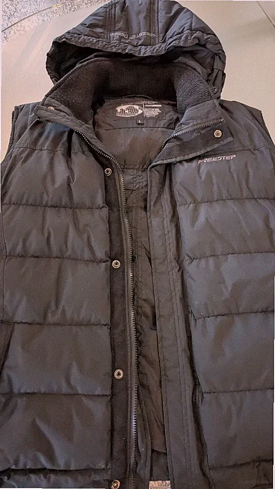 Jacke Daunenjacke Weste Herren Bubble mit Kapuze Gr. L (50)