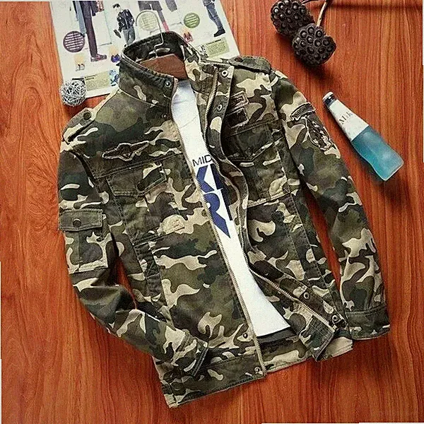 Jacke Schwimm Weste Jeans Herren Sport Weich Schlank Kurz Grün Militär 1036