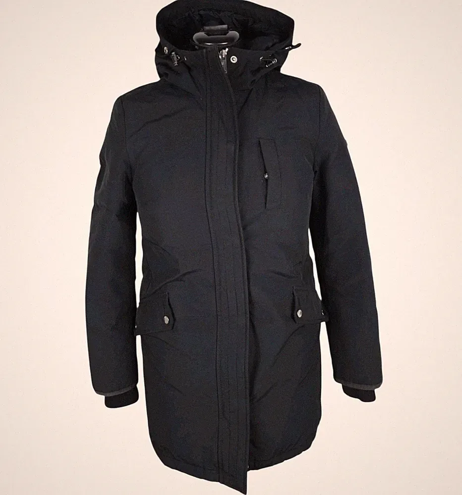 Jacke Tommy Hilfiger Daunenmantel Parka S Winterjacke Übergangsjacke Black