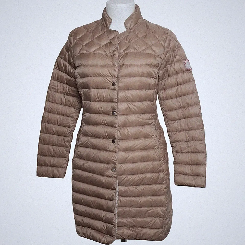 Jan Mayen, Daunenmantel, Damen, Größe: 44, Beige, Daune/Feder/Polyamid #01z