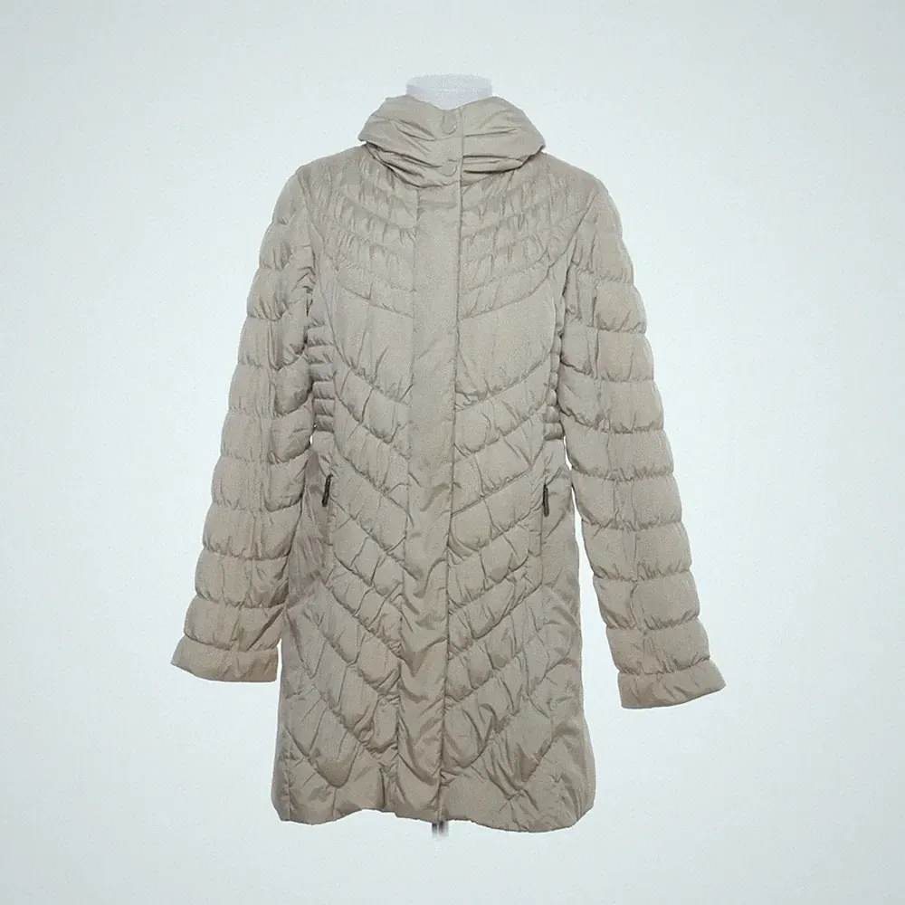 Jobis, Daunenmantel, Damen, Größe: 36/38, Beige, Daune/Feder #1E9