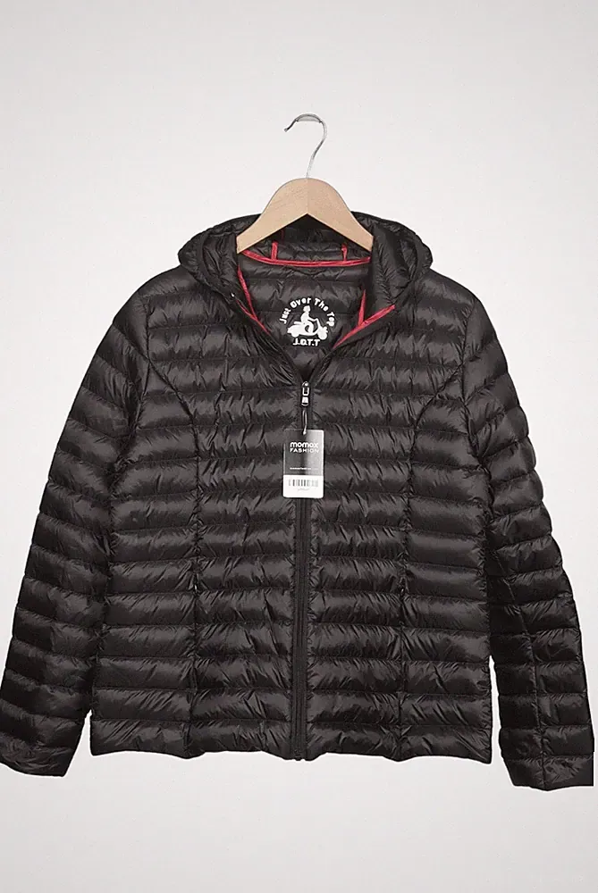 JOTT Jacke Damen Anorak Jacket Kurzmantel Gr. XXL Daunen Schwarz #pi60u0f