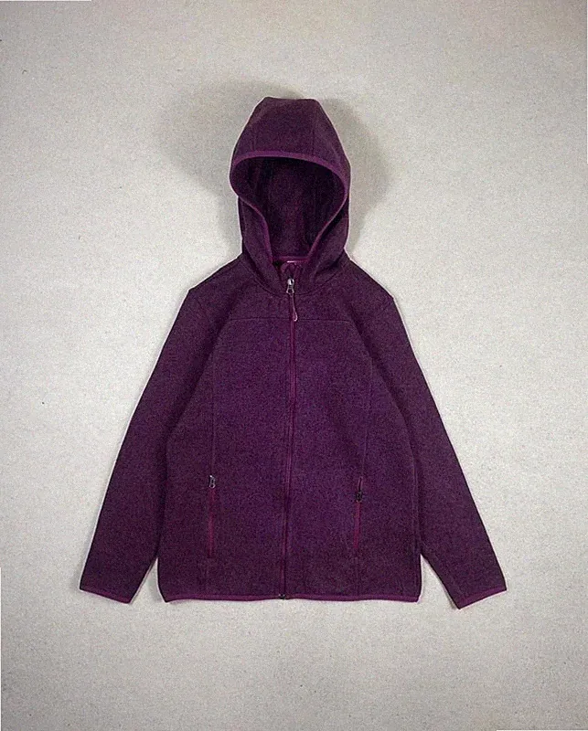 L.L.Bean Fleece Kapuzenpullover Full Zip Hoodie Sweatshirt Fleece bestickt Embroided Coul