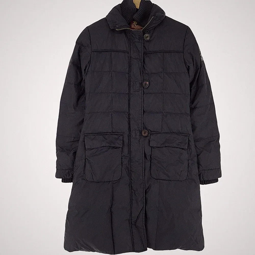 LA MARTINA Daunenmantel Jacke Damen Schwarz Ud8 Größe M