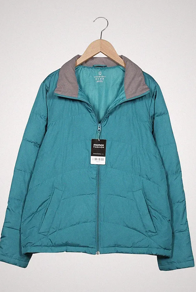 Lands End Jacke Damen Anorak Jacket Kurzmantel Gr. S Daunen Türkis #i6wfexe