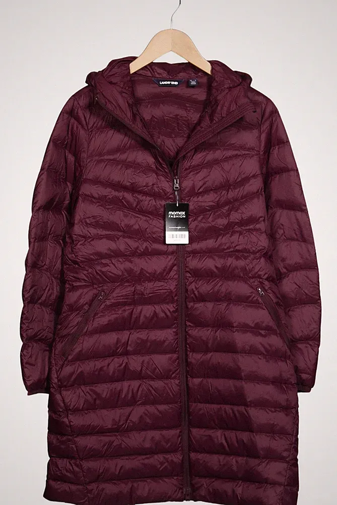Lands End Mantel Damen Jacke Parka Gr. M Daunen Bordeaux #azhql3q