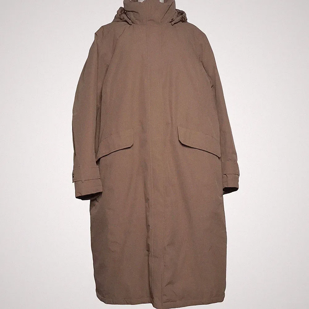 Lands' End, Wintermantel, Damen, Größe: 50/52, Beige, Daune/Feder/Polyester #teq