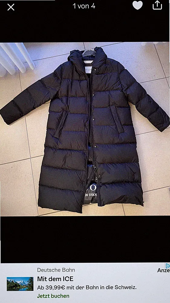 Langer Daunenmantel Marc O'Polo Schwarz, Superwarm