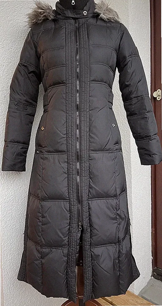 Nylon Langer Daunenmantel