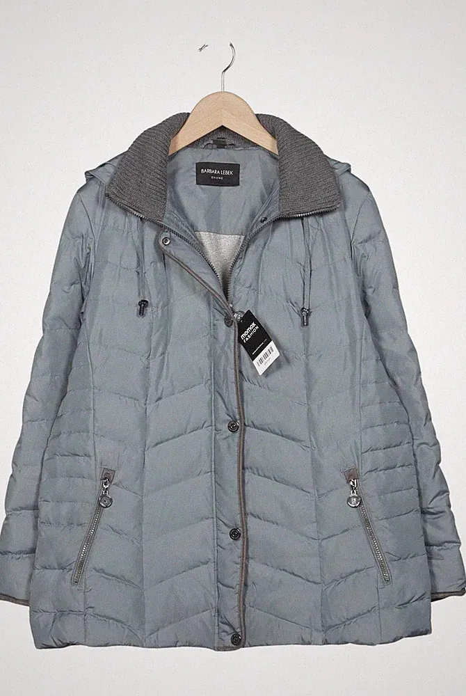 Lebek Jacke Damen Anorak Jacket Kurzmantel Gr. EU 42 Daunen Hellblau #pte1ush