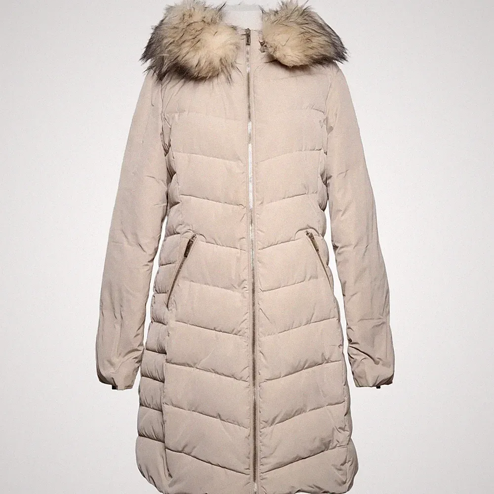 Livelo, Daunenmantel, Damen, Größe: 40, Beige, Einfarbig #X7X