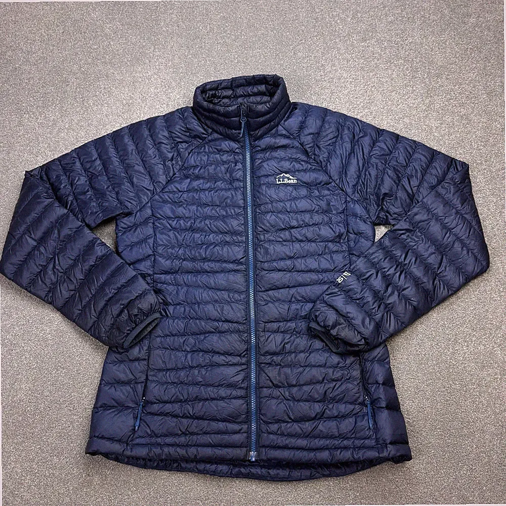 LL Bean Jacke Damen X Small Blau Puffer 850 Gänsedaunen Thermo Mantel Lady