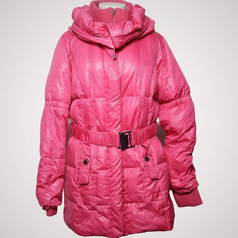 Long Island, Daunenmantel, Damen, Größe: 42, Pink, Daune/Feder/Polyester #HD0