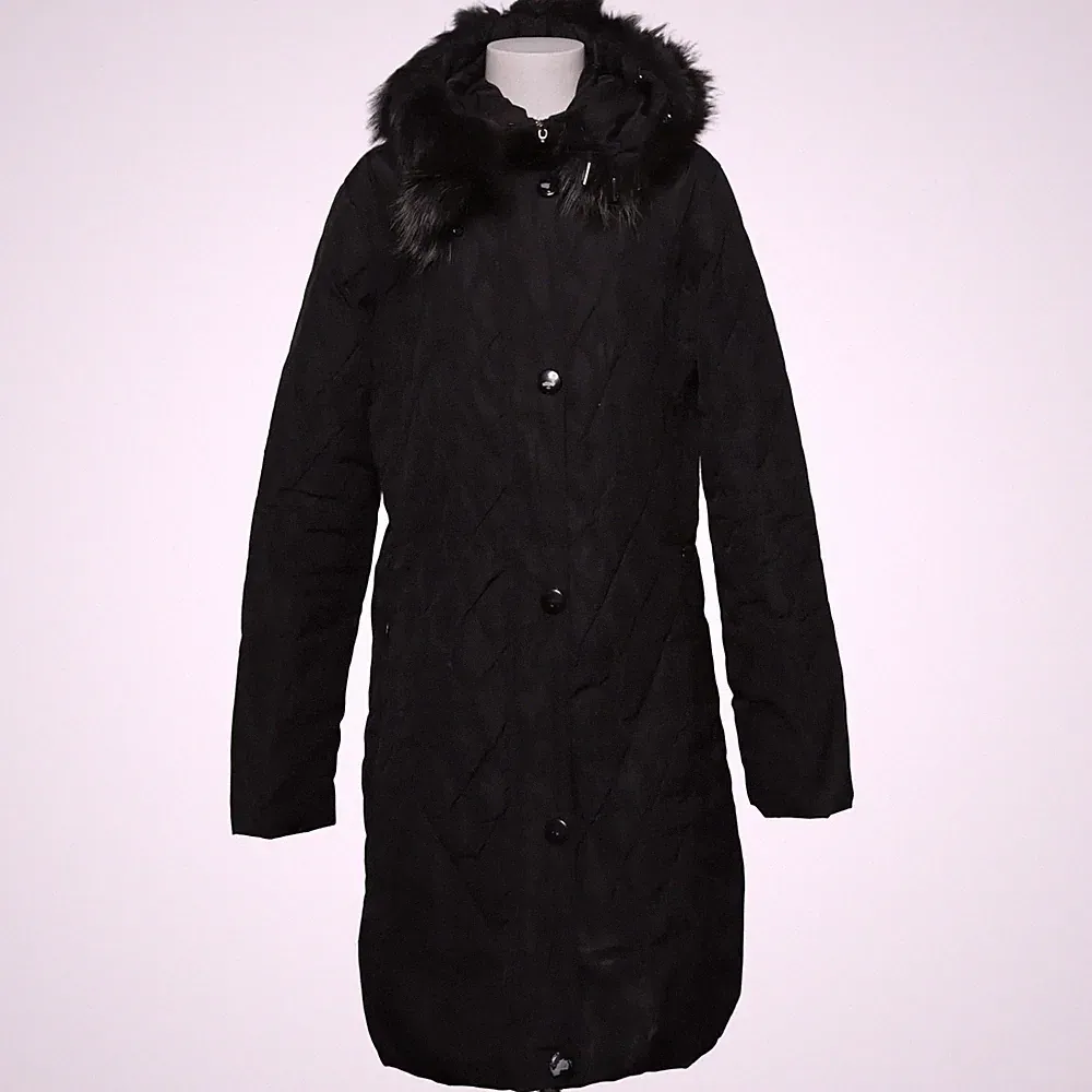 Luo Luo, Daunenmantel, Damen, Größe: 2XL, Schwarz, Karo #3N3