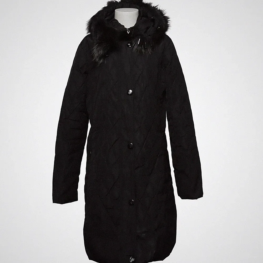 Luo Luo, Daunenmantel, Damen, Größe: 2XL, Schwarz, Karo #3N3