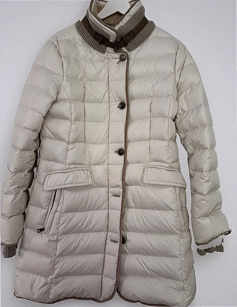 Mabrun, Mantel, Damen, Größe: 46, Beige Daunenmantel