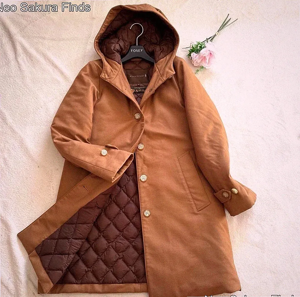 MACKINTOSH Daunenmantel Loro Piana Jacke für Damen Größe 34 Camel