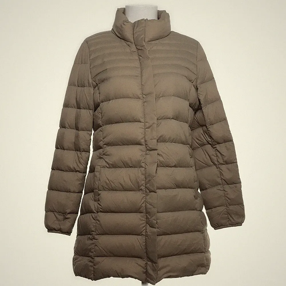 Mango Casual, Daunenmantel, Damen, Größe: L, Beige, Daune/Feder/Polyamid #L89