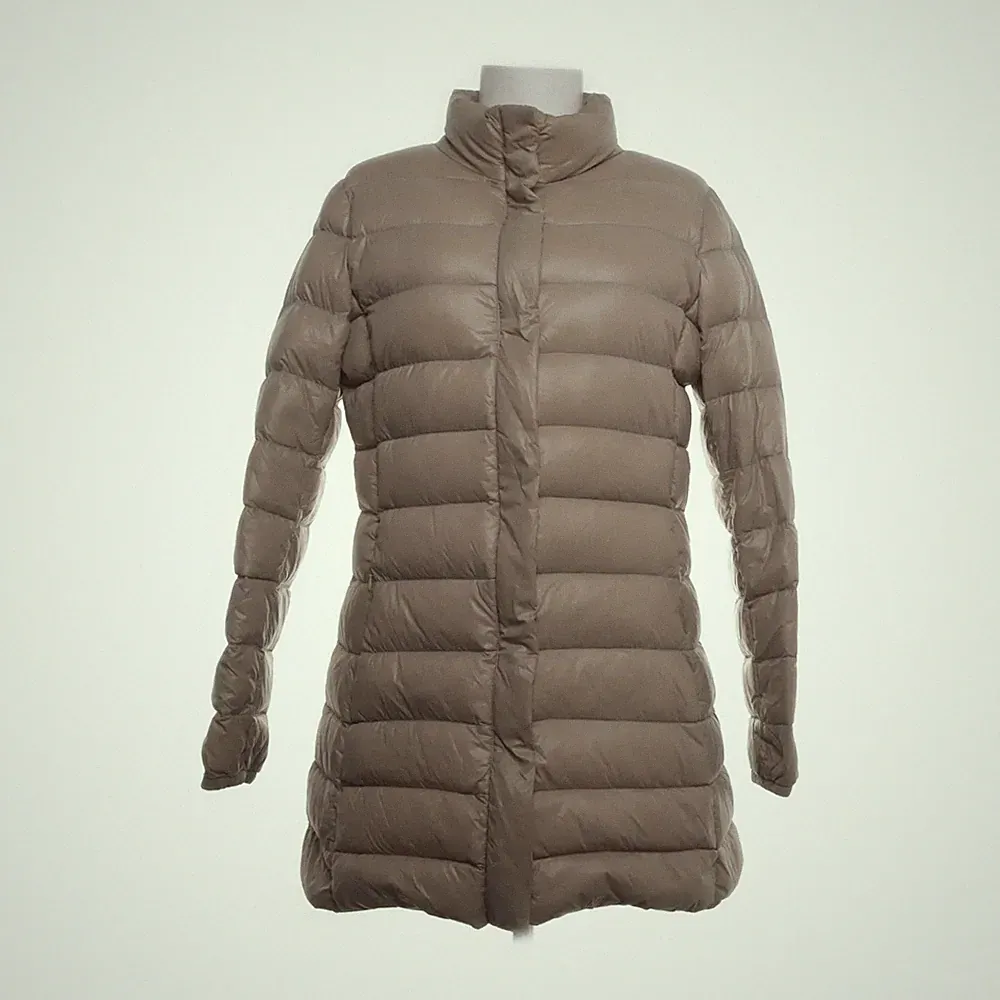 Mango, Daunenmantel, Damen, Größe: L, Beige, Daune/Feder/Polyamid #B6u