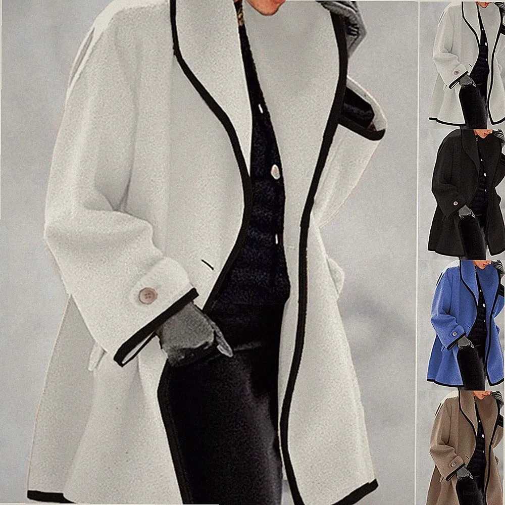 Mantel formell Party Daunen Winter Trenchcoat Damen warm Mantel Oberbekleidung