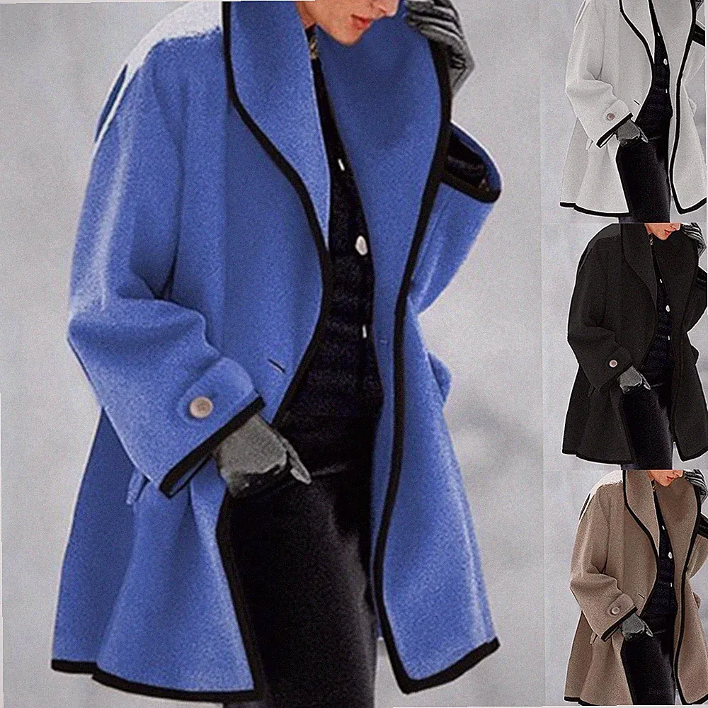 Mantel locker formell Daunenjacke Winter Trenchcoat lang Mantel Oberbekleidung