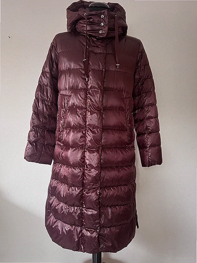 MARC CAIN Damen Mantel Daunenjacke Gr.3 40 42 Bordeaux NP:600€ Topzustand fr.ger