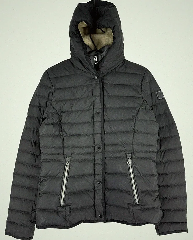 Marc O'Polo Damen 70% Daunen Kapuzen Bomberjacke Mantel Größe L