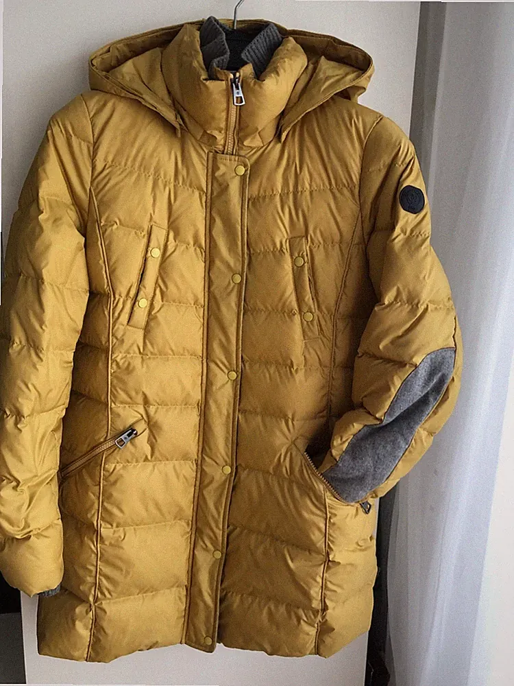 Marc 'O Polo Damen Daunen Jacke/Parka/Mantel Gr.38 Gelb