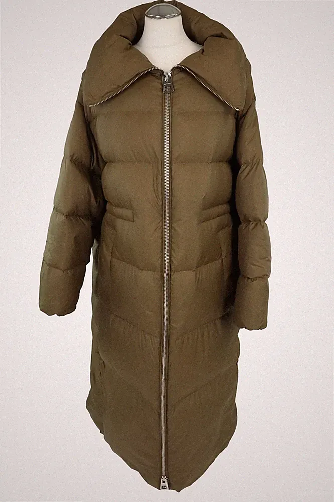 Marc O'Polo Damen Jacke Gr. 42 Grün Daunenjacke Mantel
