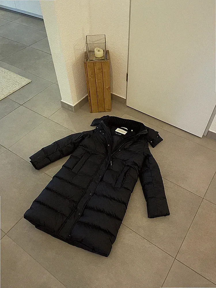 Marc O'Polo Damen Mantel Daunen Blau Gr. 36 S