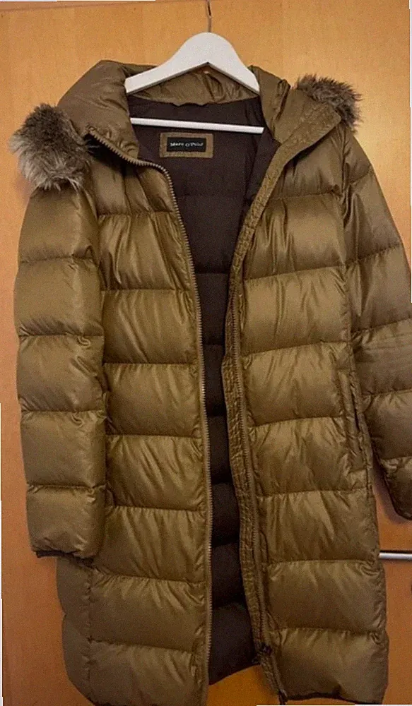 Marc O'Polo Daunen Mantel Jacke Gr. 44 braun/khaki sehr guter Zustand